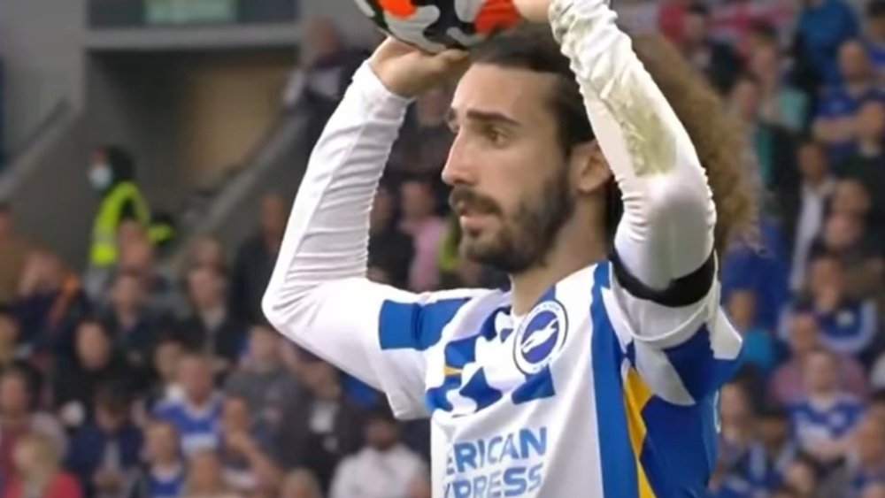 Chelsea have reached an agreement with Cucurella. Screenshot/DAZN