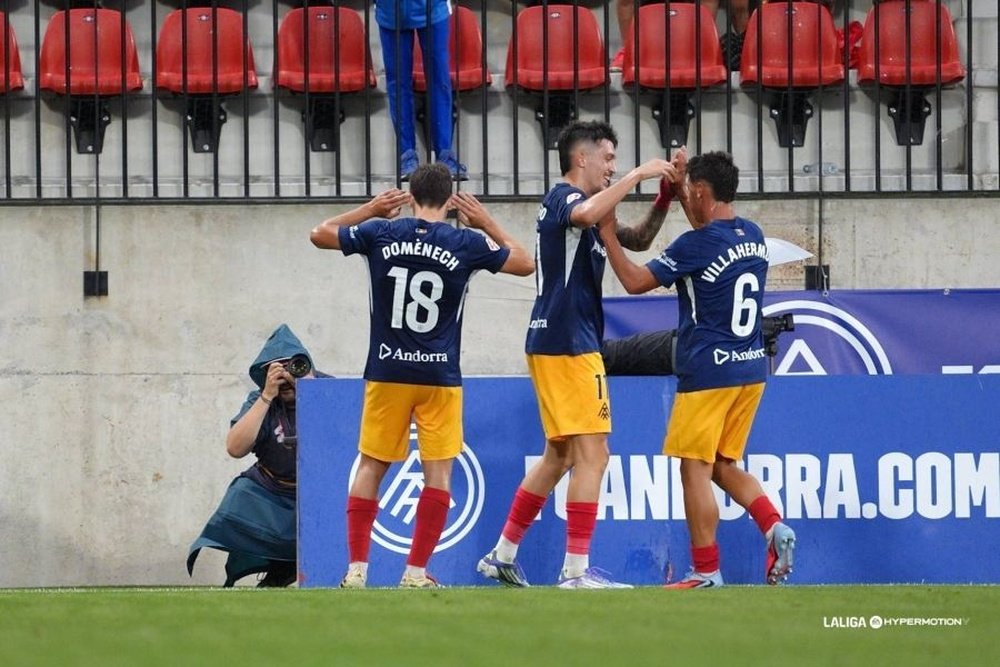 El Andorra venció por 2-1 al Burgos. LaLiga