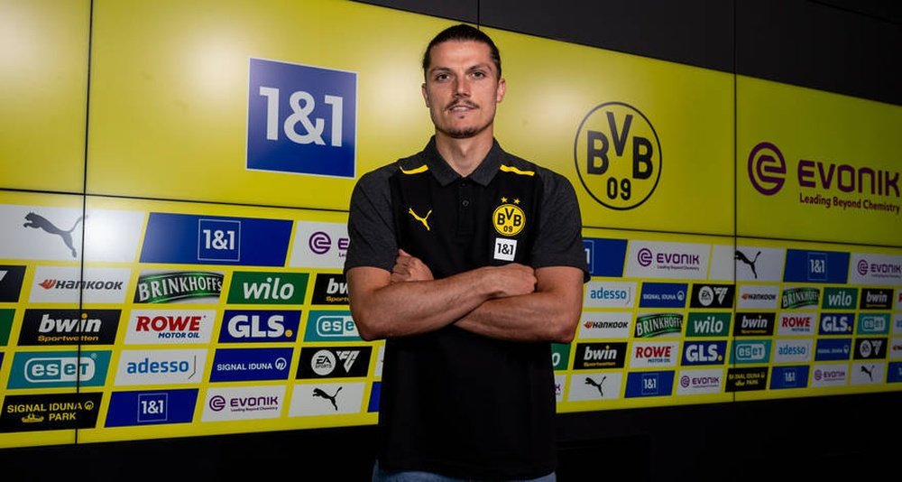Dortmund officialise l'arrivée de Marcel Sabitzer. afp