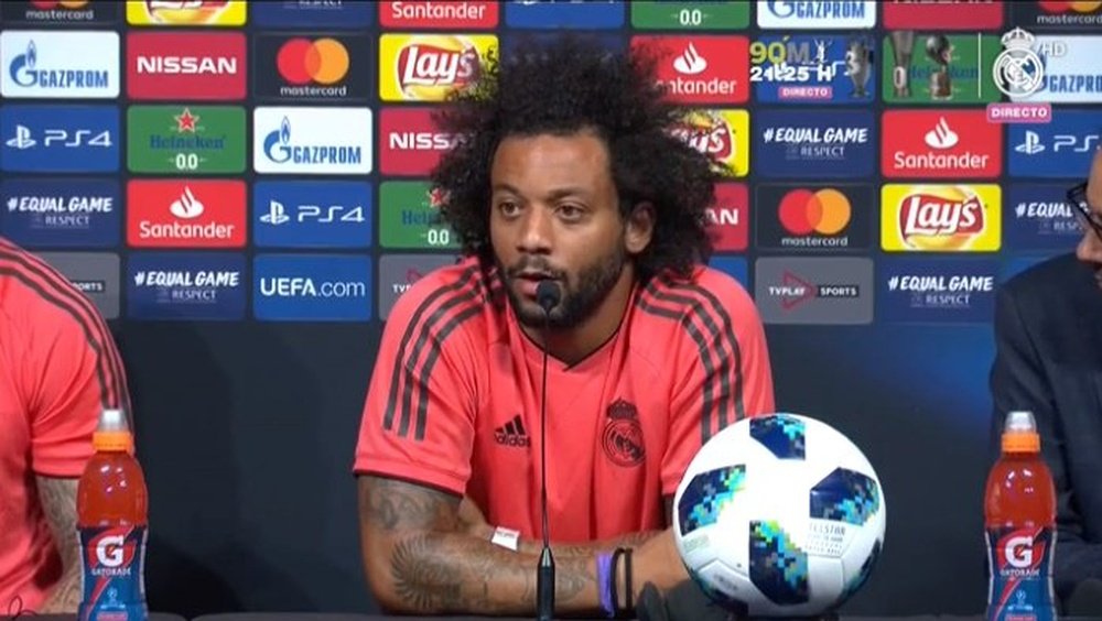 Marcelo habló de la Juventus también. Captura/RealMadridTV