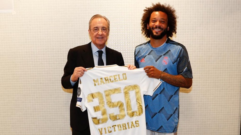 Marcelo alcança a marca de 350 vitórias com o Real Madrid. RealMadrid