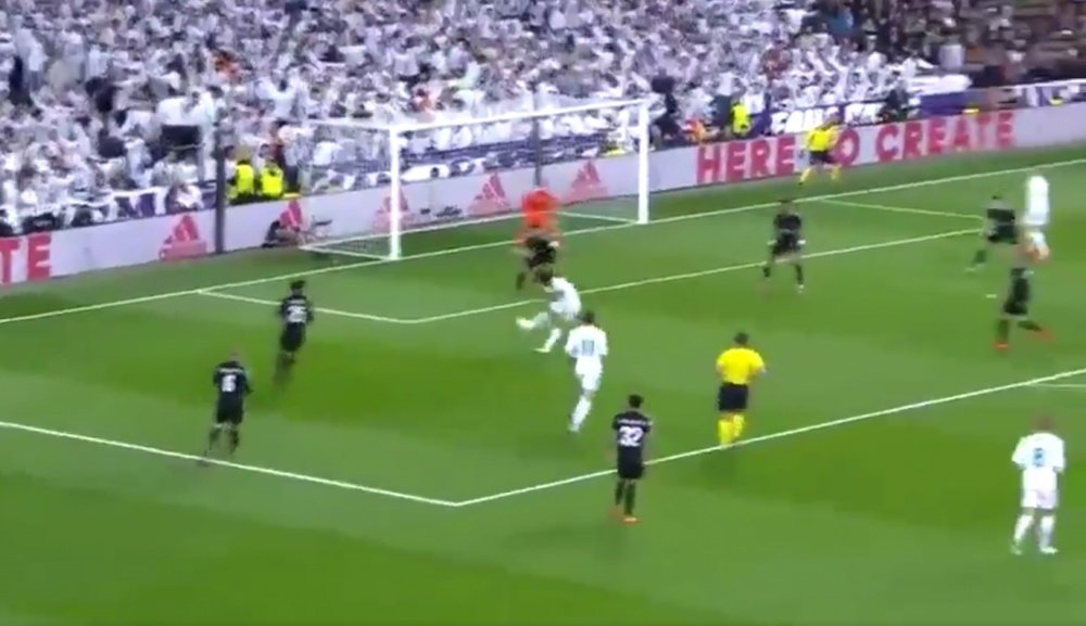 Marcelo scored Real Madrid's third. Screenshot