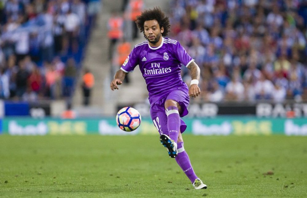 Marcelo lleva varias temporadas a un gran nivel en la banda izquierda del Real Madrid. AFP