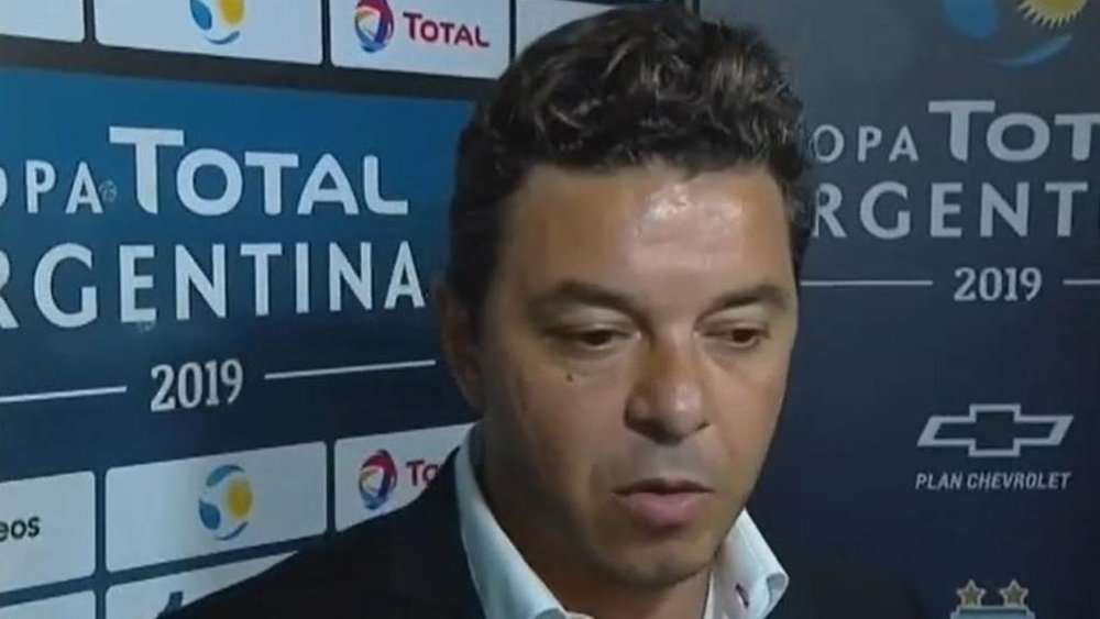 Gallardo reconoció fallos en los últimos partidos. Captura/CopaArgentina
