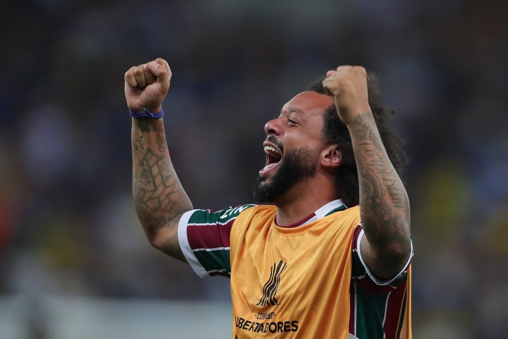 Marcelo was crowned Copa Libertadores champion for the first time in his career. EFE