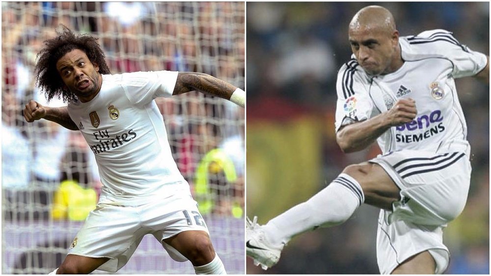 Marcelo no olvida cómo le recibió Roberto Carlos en el Madrid. BeSoccer