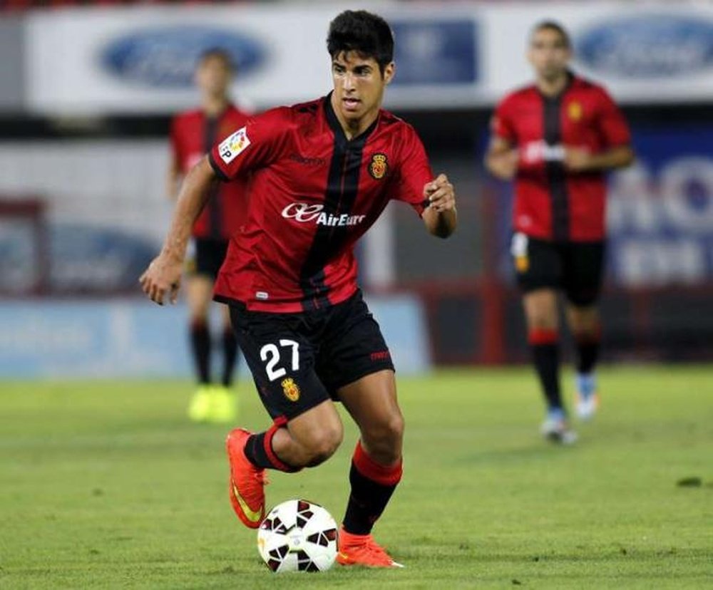 Marco Asensio, jugador del Real Madrid, durante un partido con el Mallorca, donde juega cedido. EFE.
