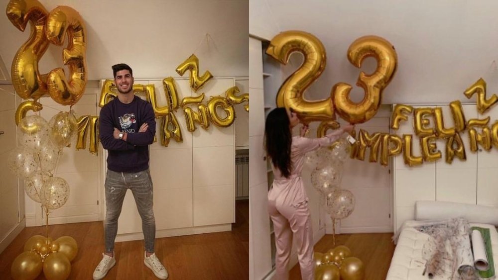 Asensio fête son anniversaire. Instagram