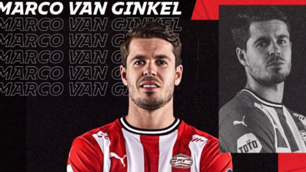 Van Ginkel, al PSV. Captura/PSV