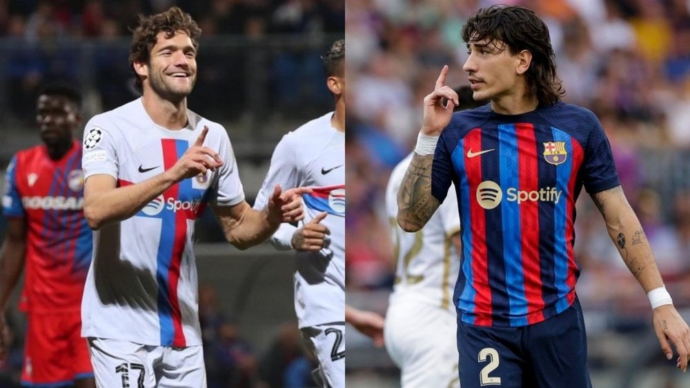 Marcos Alonso and Hector Bellerin will stay at Barcelona until mid-2023. EFE