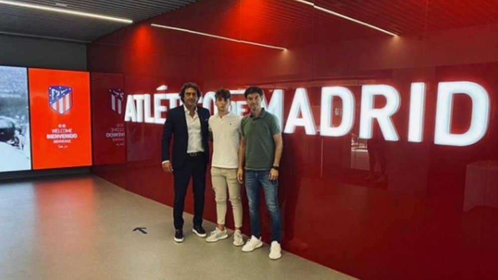 Marcos Denia seguirá creciendo en el Atlético. Instagram/marcosdeniaa9