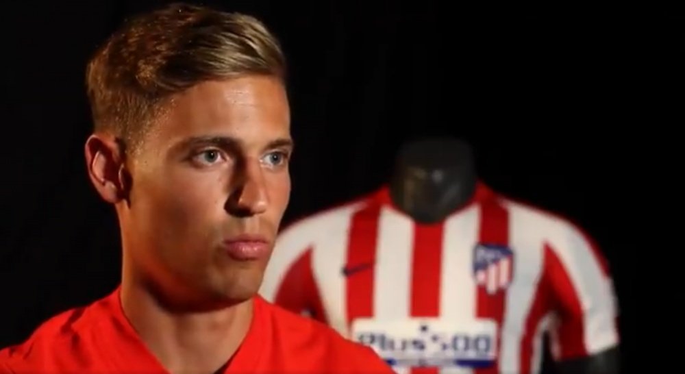 Llorente is excited to get going at Atleti. Captura/Atleti