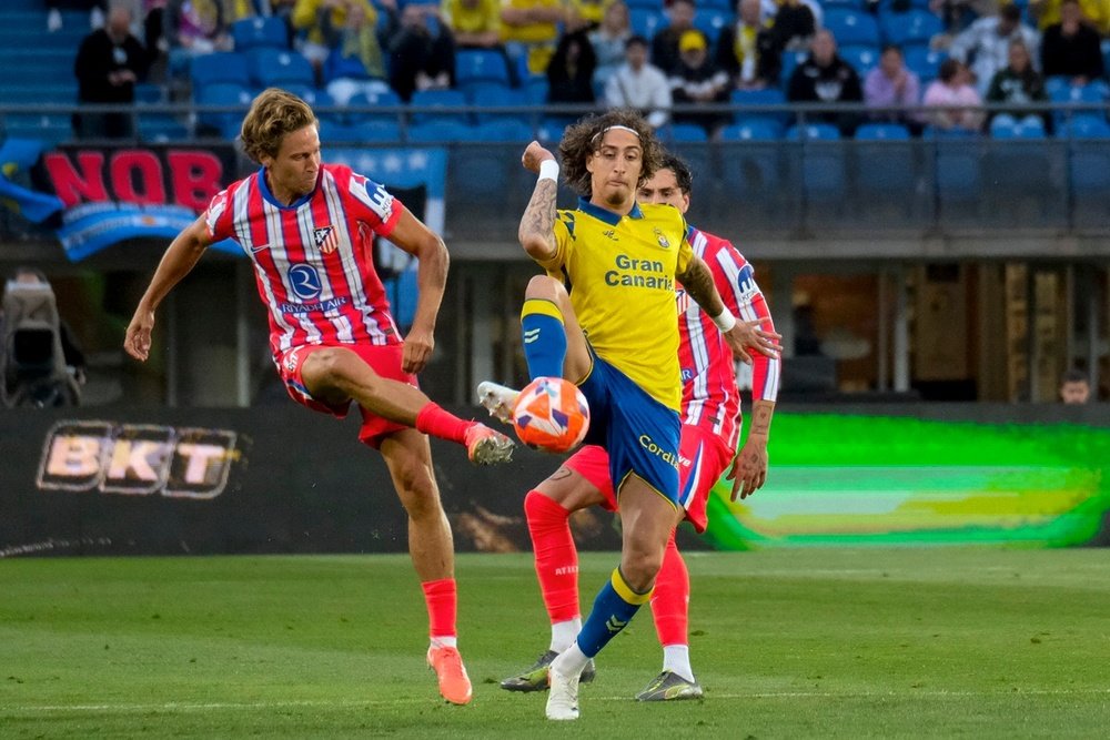 El Atleti perdió contra Las Palmas. EFE