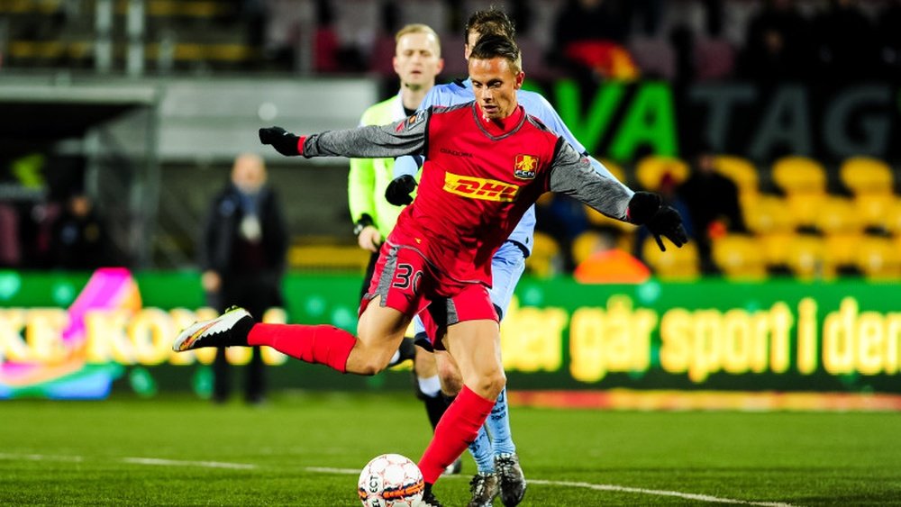 Marcus Ingvartsen ha anotado siete goles en 13 partidos esta temporada. FCNordsjaelland