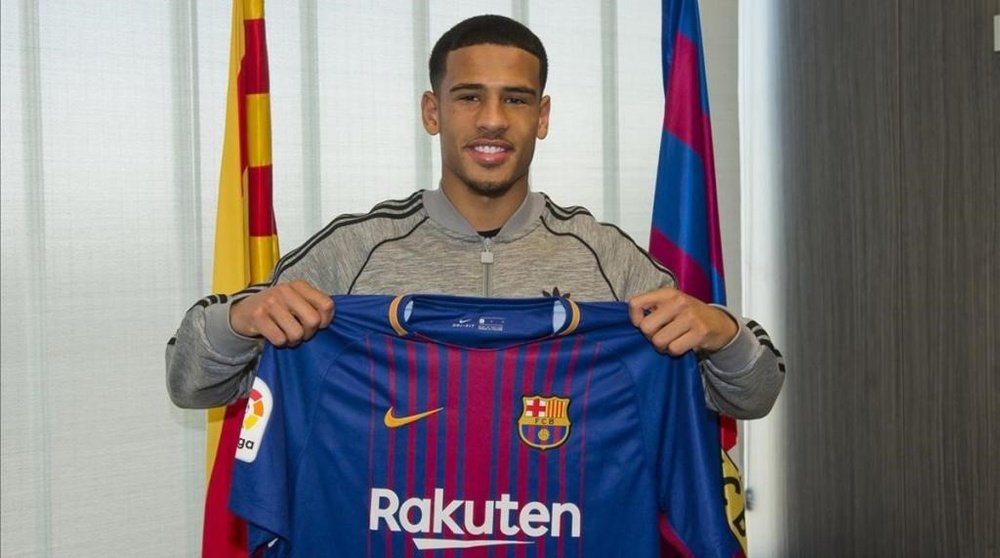 McGuane quiere triunfar en el Barça. Twitter/FCBarcelona