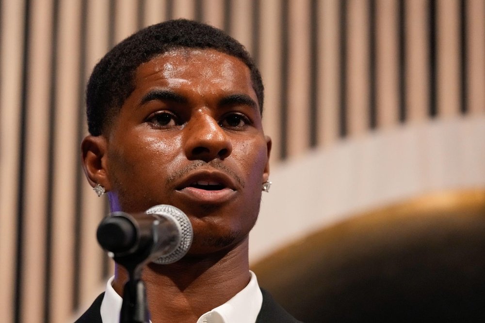 Rashford remains unconcerned about his registration. EFE/Enric Fontcuberta