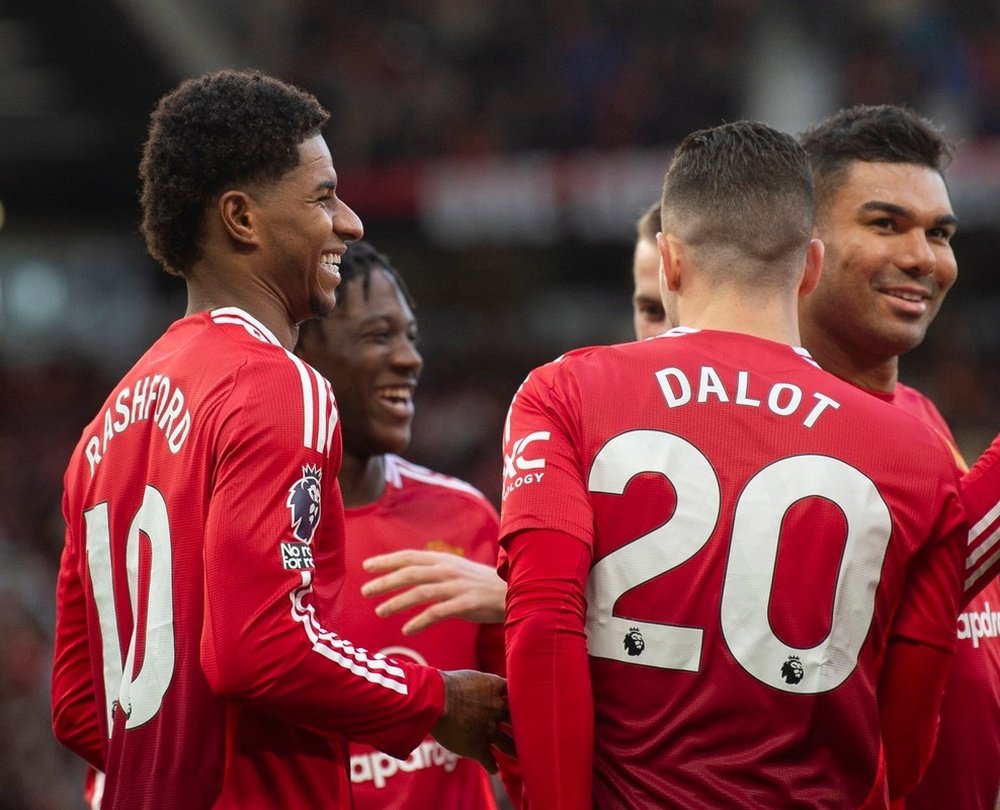 Rashford was delighted with the atmosphere at Old Trafford against Everton. EFE