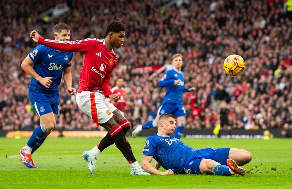 Rashford has rediscovered his goalscoring form under Ruben Amorim. EFE