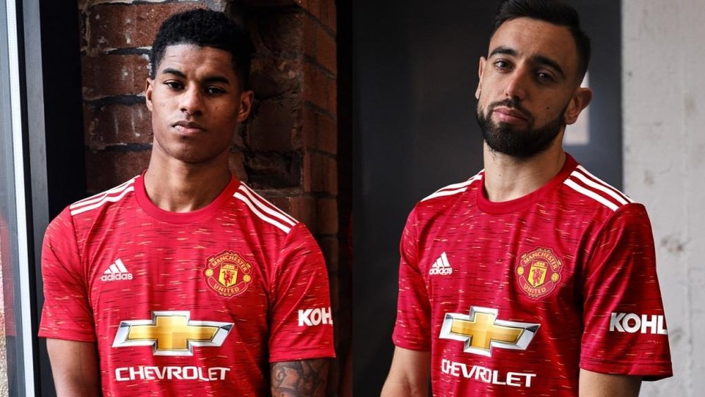 United apresenta novos uniformes para a temporada 20-21. ManUtd