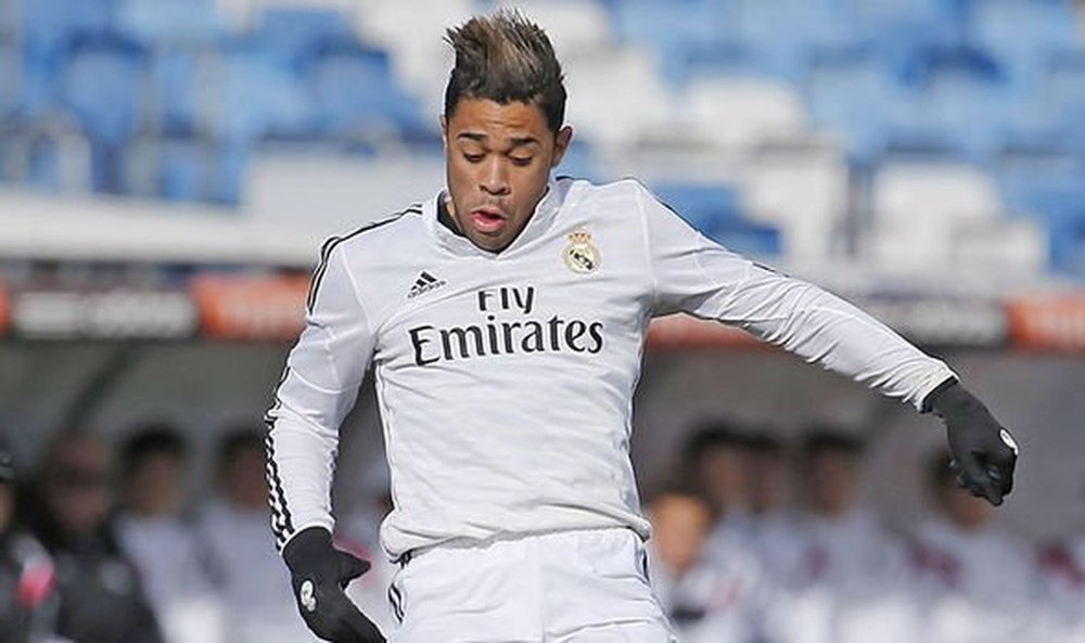 Mariano, en un partido con el Castilla. Twitter