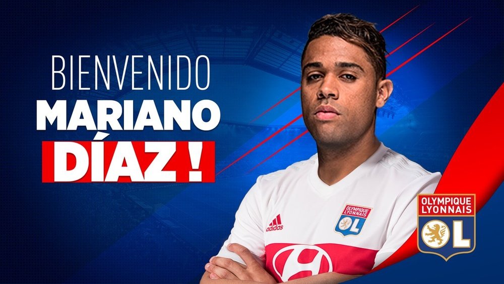 Lyon announce Mariano as their new player.OL