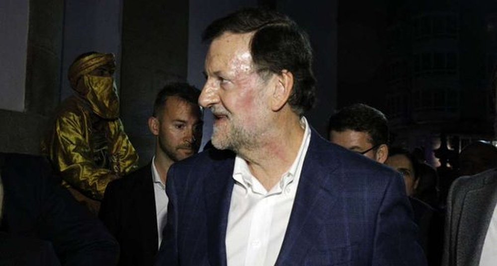 Mariano Rajoy, tras la agresión del ultra del Pontevedra. Twitter