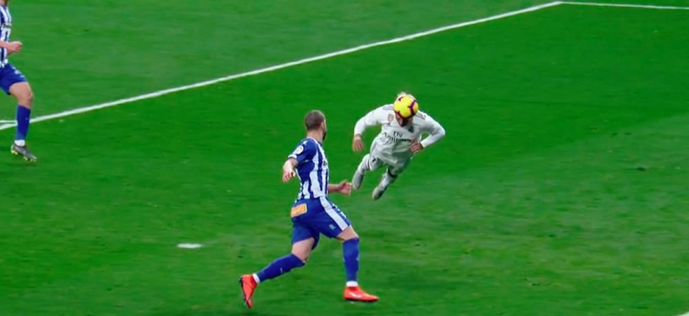Mariano sustituyó a Bale en la segunda mitad. Captura/Movistar+