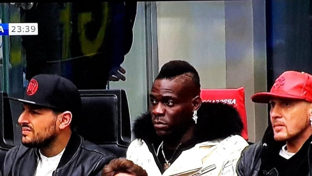 Mario Balotelli was insulted on his return to the Giuseppe Meazza. Captura/Vamos