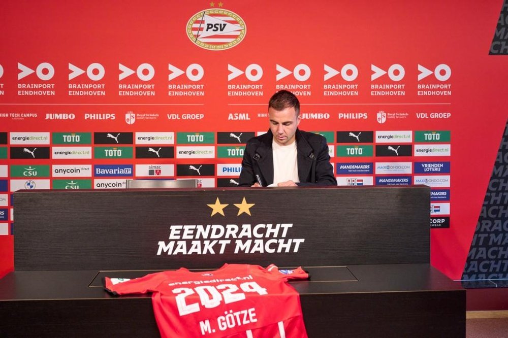 Götze terminaba contrato en 2022. PSV