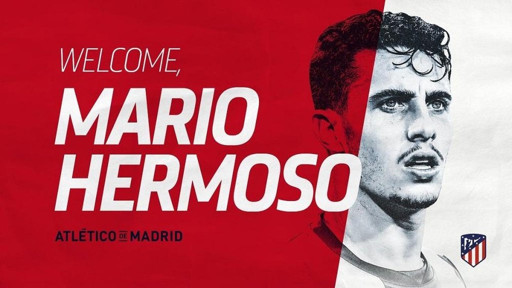 Mario Hermoso has officially signed for Atletico. Twitter/AtleticoEnglish