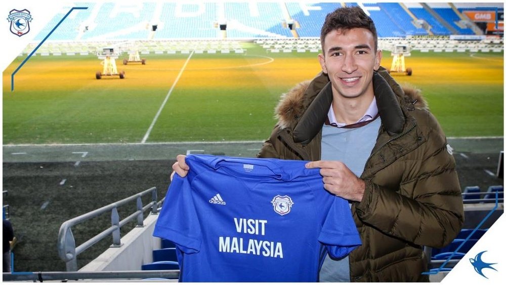 Grujic has joined Cardiff City on a loan deal to the end of the season. Twitter/CardiffCityFC