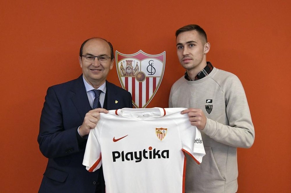 Marko Rog llegó cedido al Sevilla en la recta final del pasado mercado invernal. SevillaFC