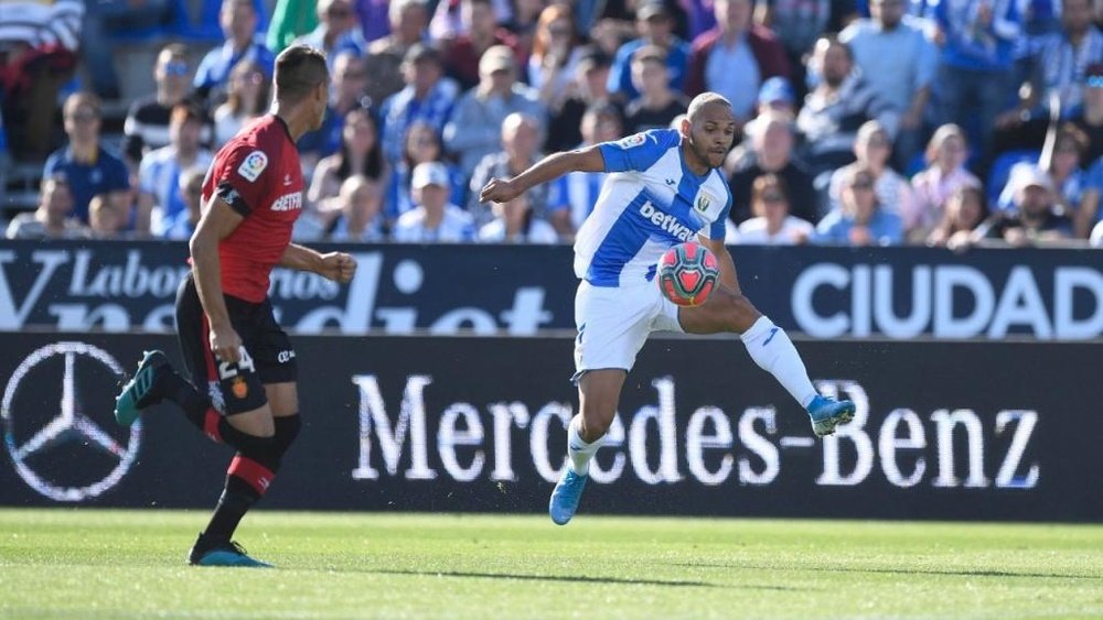 Leganes will not negotiate with Barca for Braithwaite. Twitter/CDLeganes