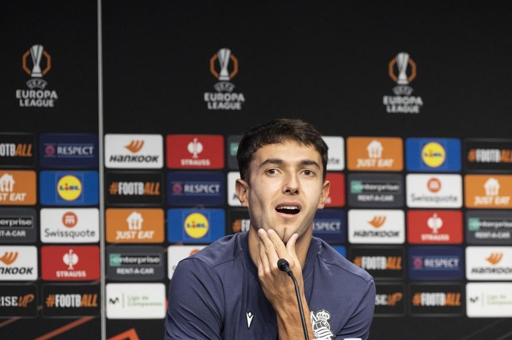 Real Sociedad's Martin Zubimendi has been linked to Man City. EFE