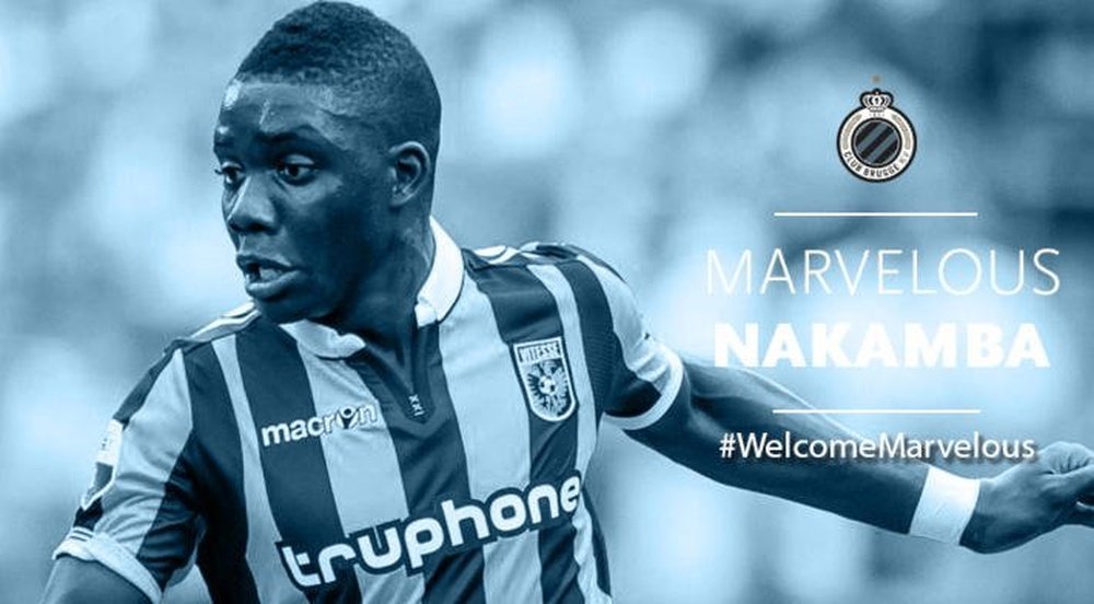 Nakamba rejoint Bruges. Brujas