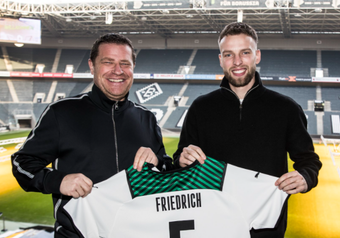 Marvin Friedrich se convirtió en nuevo jugador del Borussia Mönchengladbach. Twitter/borussia_es
