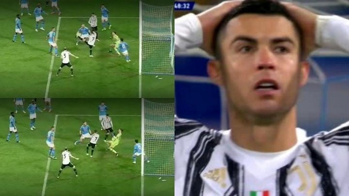 Ni él se lo creía: ¡Cristiano falló una ocasión clara en boca de gol!