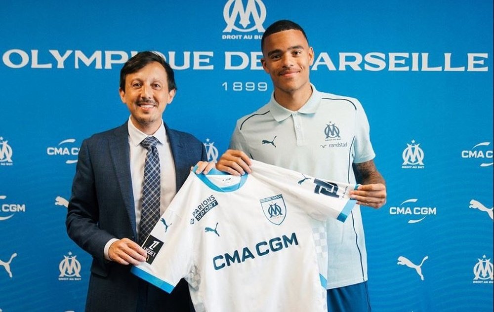 Greenwood arranca una nueva aventura en la Ligue 1. Twitter/OM_Espanol