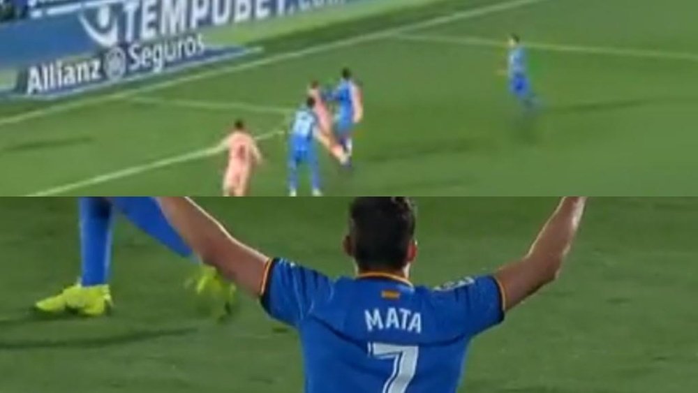 El colegiado no dio opción a repasar el gol.Captura/Movistar+