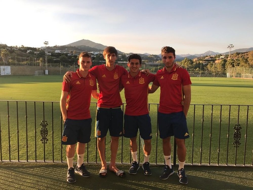 Abel Ruiz, Juan Miranda, Mateu Morey y Sergio Gómez son el futuro 'culé'. FCBarcelona