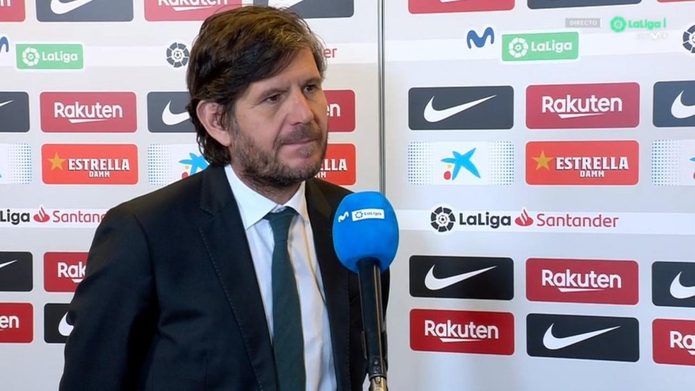 Alemany explained how the Araujo deal fell through. Screenshot/MovistarLaLiga