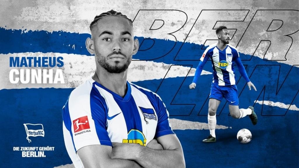 Otra sorpresa del Hertha Berlin: Matheus Cunha. HerthaBSC