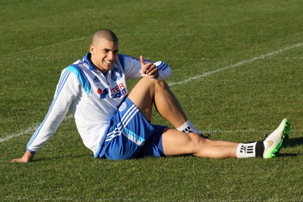 Matheus Doria, en un entrenamiento con el Olympique de Marsella. OM