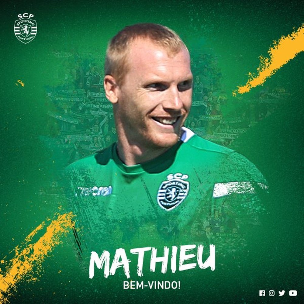 Mathieu becomes new Sporting player. Twitter/SportingCP
