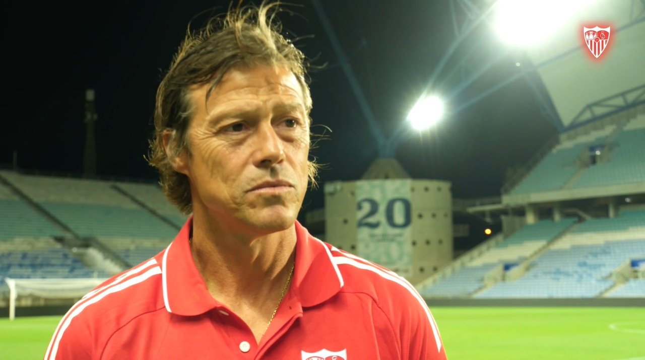Matías Almeyda suma una derrota y un empate en pretemporada. Captura/SevillaFC