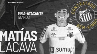 Matías Lacava firma con Santos. SantosFC