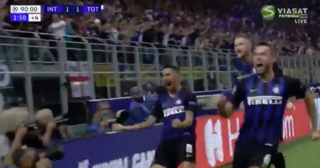 Vecino struck a late winner to stun Spurs