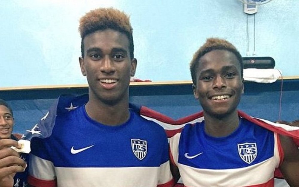 Matt Olosunde, a la derecha, ha jugado con las categorías inferiores de Estados Unidos. Instagram