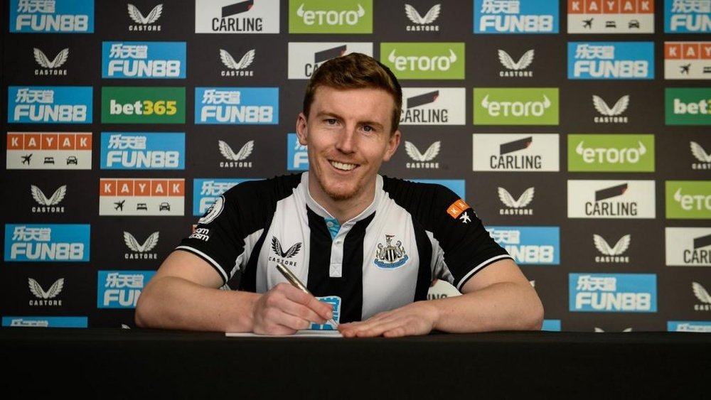 Matt Targett, al Newcastle. NewcastleUnited