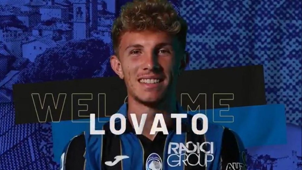 Matteo Lovato signe à l'Atalanta. Capture/Atalanta_BC